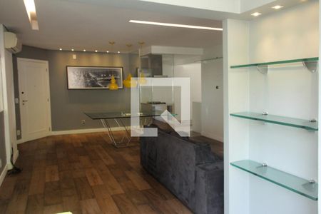 Sala de apartamento para alugar com 2 quartos, 84m² em Marapé, Santos