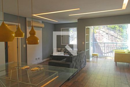 Sala de apartamento para alugar com 2 quartos, 84m² em Marapé, Santos