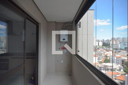Varanda da Sala de apartamento para alugar com 1 quarto, 56m² em Parque das Nações, Santo André