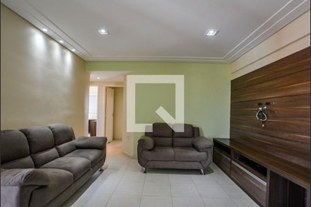 Sala de apartamento à venda com 3 quartos, 88m² em Vila Valparaíso, Santo André