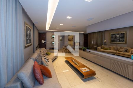 Sala de TV de casa de condomínio à venda com 4 quartos, 328m² em Quintas do Sol, Nova Lima