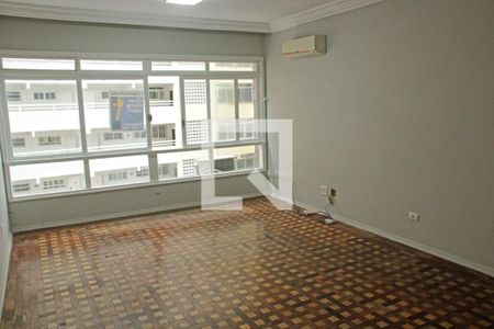 Sala de apartamento para alugar com 3 quartos, 148m² em Gonzaga, Santos