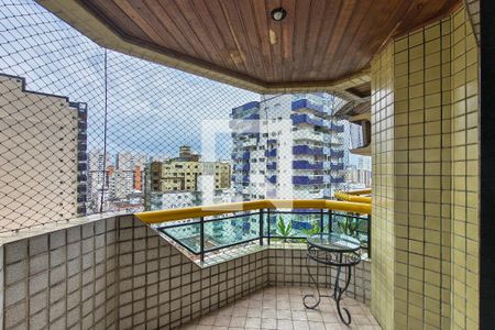 Sacada  de apartamento para alugar com 2 quartos, 100m² em C Forte, Praia Grande