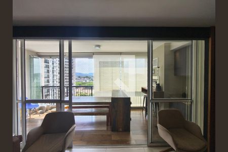 Varanda Gourmet - Sala de apartamento à venda com 4 quartos, 166m² em Barra Olímpica, Rio de Janeiro
