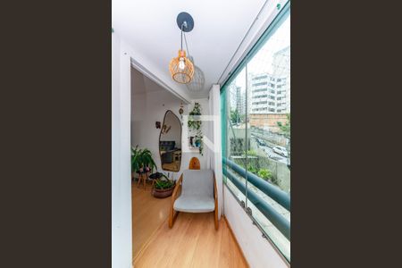 Varanda da Sala de apartamento à venda com 3 quartos, 110m² em Gutierrez, Belo Horizonte