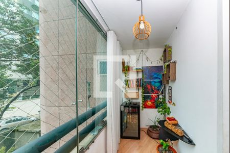 Varanda da Sala de apartamento à venda com 3 quartos, 110m² em Gutierrez, Belo Horizonte