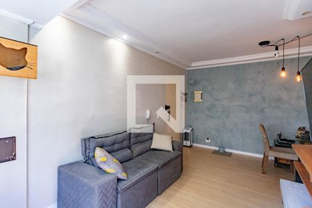 Sala  de apartamento à venda com 2 quartos, 51m² em Jardim Melo, Diadema