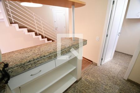 Sala/Cozinha de apartamento para alugar com 1 quarto, 62m² em Cambuí, Campinas