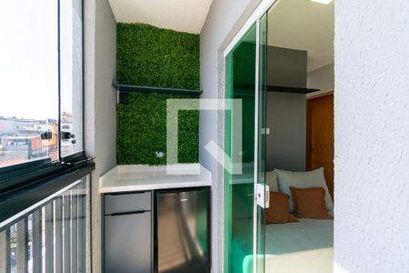 Varanda da Sala de apartamento para alugar com 2 quartos, 43m² em Jardim Marília, São Paulo