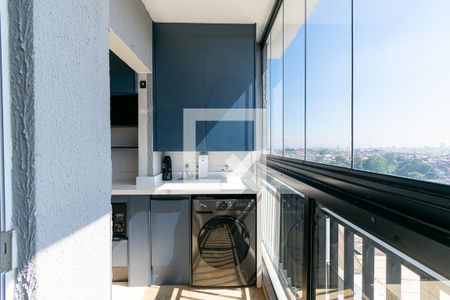 Varanda da Sala de apartamento para alugar com 2 quartos, 43m² em Jardim Marília, São Paulo
