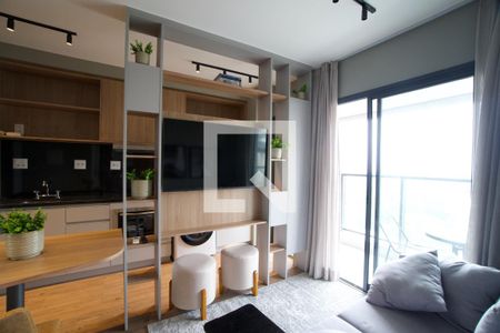 Sala de apartamento para alugar com 1 quarto, 35m² em Jardins, São Paulo