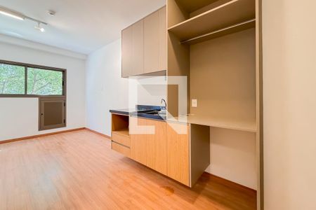 Cozinha de kitnet/studio para alugar com 1 quarto, 24m² em Vila Mariana, São Paulo