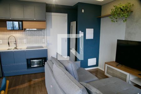 Sala de apartamento para alugar com 1 quarto, 37m² em Santo Amaro, São Paulo