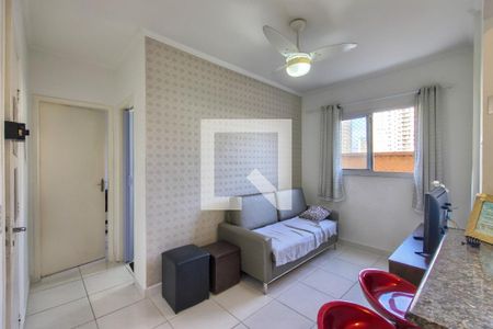 Sala de apartamento para alugar com 1 quarto, 37m² em Aviação, Praia Grande