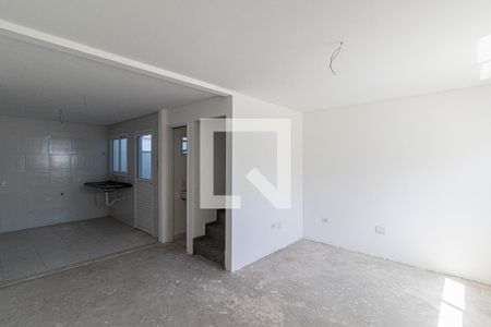 Sala e Cozinha de casa de condomínio à venda com 3 quartos, 102m² em Vila Ré, São Paulo