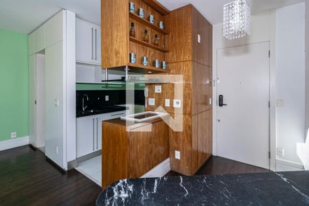 Cozinha de apartamento para alugar com 1 quarto, 75m² em Moema, São Paulo