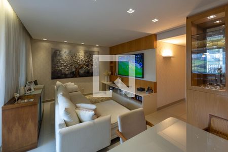 Sala de TV de apartamento à venda com 3 quartos, 126m² em Vale do Sereno, Nova Lima