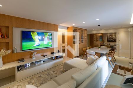 Sala de TV de apartamento à venda com 3 quartos, 126m² em Vale do Sereno, Nova Lima