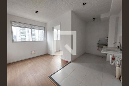 Sala/Cozinha de apartamento à venda com 2 quartos, 32m² em Jardim Caravelas, São Paulo