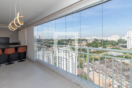 Varanda da Sala de apartamento para alugar com 3 quartos, 127m² em Vila Anastácio, São Paulo