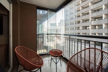Varanda de kitnet/studio para alugar com 1 quarto, 32m² em Vila Clementino, São Paulo