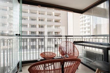 Varanda de kitnet/studio para alugar com 1 quarto, 32m² em Vila Clementino, São Paulo