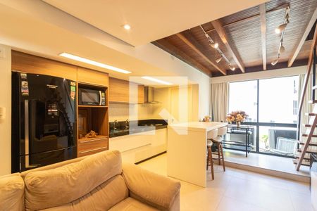 Sala de apartamento à venda com 1 quarto, 50m² em Itaim Bibi, São Paulo
