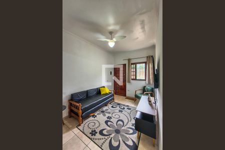 Sala de casa de condomínio para alugar com 1 quarto, 51m² em Aviação, Praia Grande