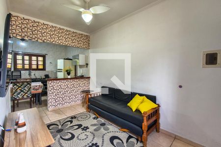 Sala de casa de condomínio para alugar com 1 quarto, 51m² em Aviação, Praia Grande