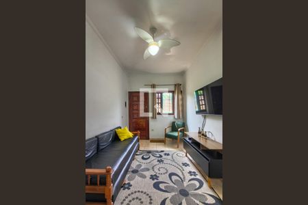 Sala  de casa de condomínio para alugar com 1 quarto, 51m² em Aviação, Praia Grande