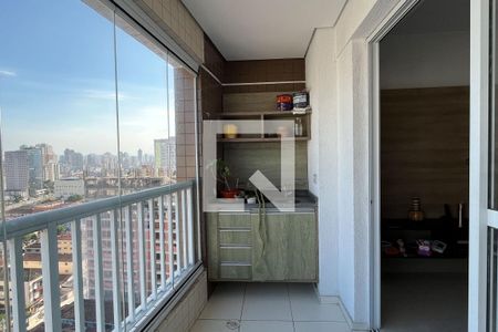 Varanda da Sala de apartamento para alugar com 3 quartos, 96m² em Encruzilhada, Santos