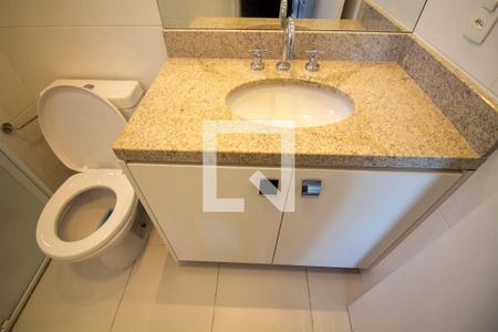 Banheiro de kitnet/studio para alugar com 1 quarto, 43m² em Cidade Monções, São Paulo