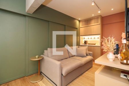 Sala de apartamento para alugar com 1 quarto, 63m² em Pinheiros, São Paulo