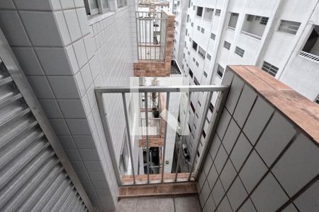 Varanda do Quarto 1 de apartamento para alugar com 1 quarto, 40m² em Gonzaga, Santos