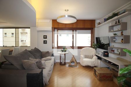 Sala de apartamento à venda com 3 quartos, 103m² em Petrópolis, Porto Alegre