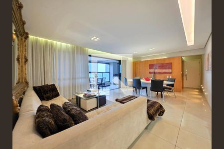 Sala  de apartamento à venda com 4 quartos, 167m² em Vila da Serra, Nova Lima