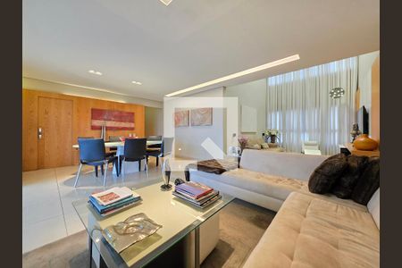 Sala  de apartamento à venda com 4 quartos, 167m² em Vila da Serra, Nova Lima