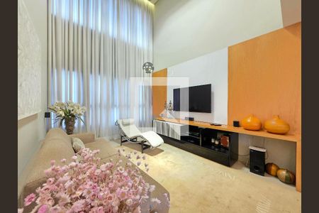 Sala  de apartamento à venda com 4 quartos, 167m² em Vila da Serra, Nova Lima