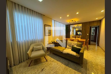 Sala de apartamento à venda com 3 quartos, 98m² em Palmares, Belo Horizonte