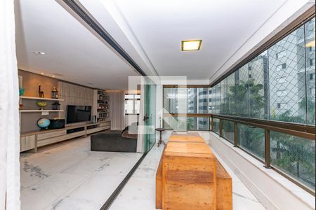 Varanda da Sala de apartamento à venda com 4 quartos, 200m² em Sion, Belo Horizonte