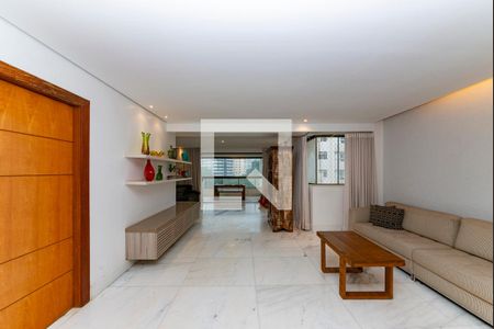 Sala de apartamento à venda com 4 quartos, 200m² em Sion, Belo Horizonte