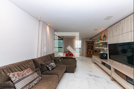 Sala de apartamento à venda com 4 quartos, 200m² em Sion, Belo Horizonte