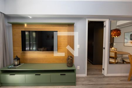 Sala_Cozinha - Conjugada de apartamento para alugar com 1 quarto, 51m² em Alphaville Industrial, Barueri