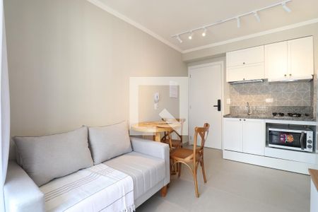 Sala/Cozinha de apartamento para alugar com 1 quarto, 29m² em Pompeia, São Paulo