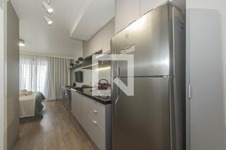 Cozinha de kitnet/studio para alugar com 1 quarto, 28m² em Santo Amaro, São Paulo