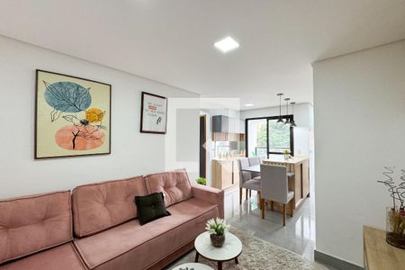 Sala de apartamento à venda com 2 quartos, 55m² em Jardim Vera Cruz, São Bernardo do Campo