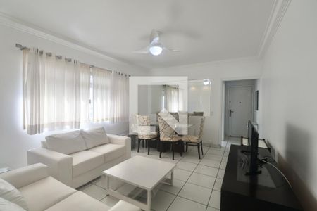 Sala de apartamento para alugar com 2 quartos, 92m² em Vila Alzira, Guarujá