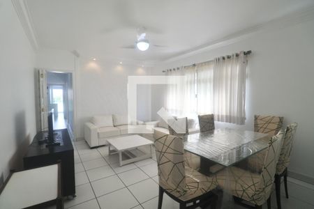 Sala de apartamento para alugar com 2 quartos, 92m² em Vila Alzira, Guarujá