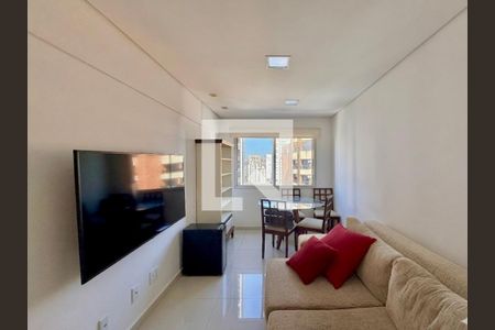 Sala  de apartamento para alugar com 2 quartos, 55m² em Cidade Monções, São Paulo