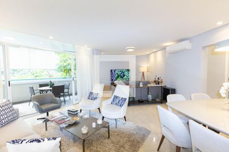 Sala de apartamento à venda com 3 quartos, 121m² em Indianópolis, São Paulo